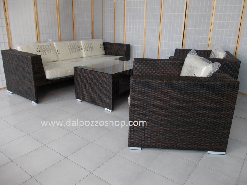 B7281/T LIVING LOS ANGELES BROWN RATTAN SYNTHETIC